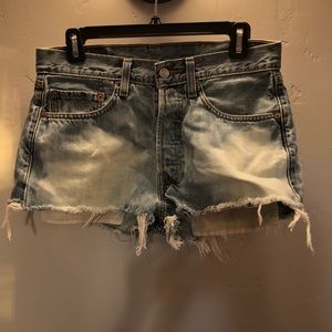 Levis 501 original denim shorts. Worn twice. Bought them at a vintage store.